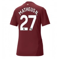 Manchester City Matheus Nunes #27 Tredjedrakt Dame 2024-25 Kortermet